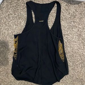 Black tank top blouse